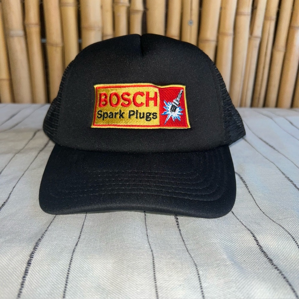 BOSCH Spark Plugs Mesh Cap with Patch SnapBack - Picture 1 of 6